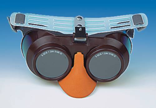 Uzavřené svářečské brýle - sklápěcí 