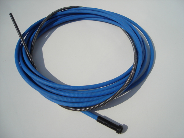 Bowden pro drát 0,6-0,9mm modrý - 4 m