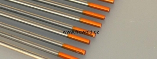 Wolframová elektroda WT40 (oranžová) - 6,4 x 175 mm