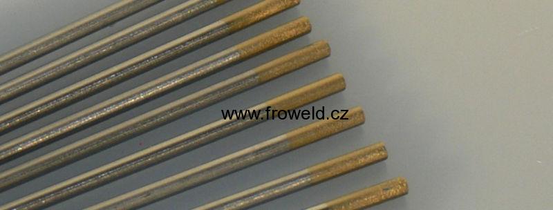 Wolframová elektroda WL15 (zlatá) - 6,4 x 175 mm