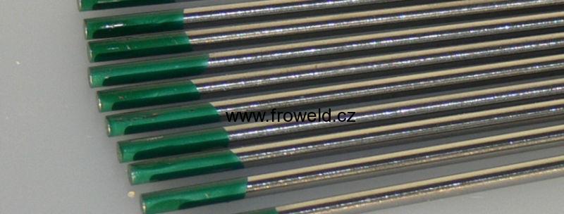 Wolframová elektroda W (zelená) - 6,4 x 175 mm