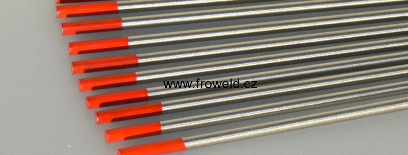 Wolframová elektroda WT20 (červená) - 4,0 x 175 mm