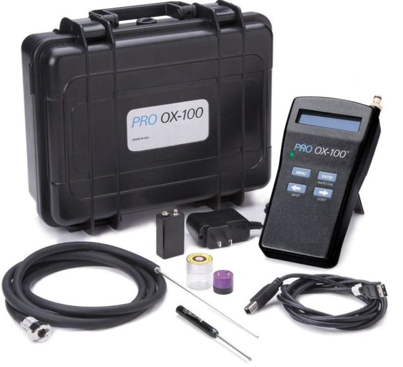 Ruční digitální přístroj na měření zbytkového kyslíku s Bluetooth