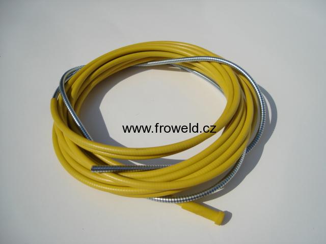 Bowden pro drát 1,4-1,6mm žlutý - 5 m