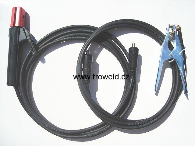 Svařovací kabely 16mm - 3/4m, 10-25